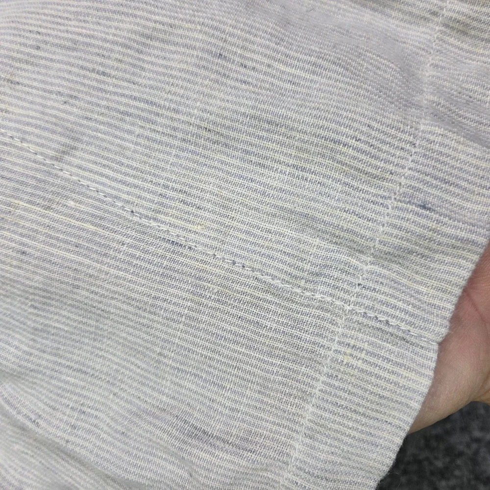 Rawganique Mens XL Joey Elastic 100% Raw Hemp Boxer Shorts Romania Striped Ivory